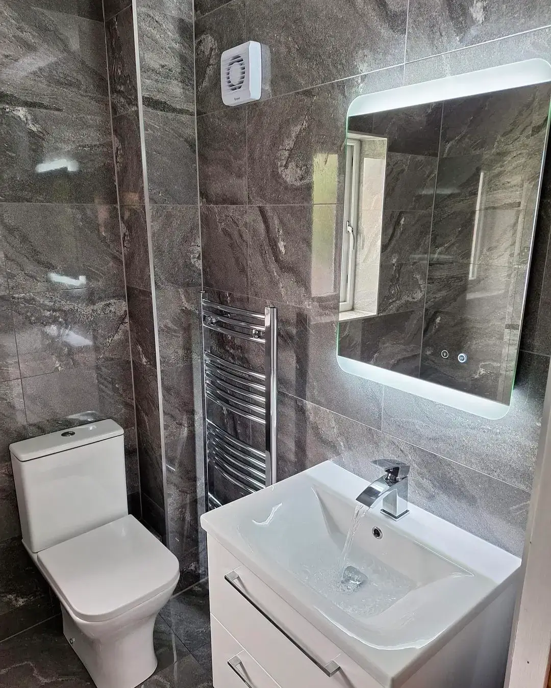 Bathroom designed, supplied and fitted by CDM Plumbing & Bathrooms