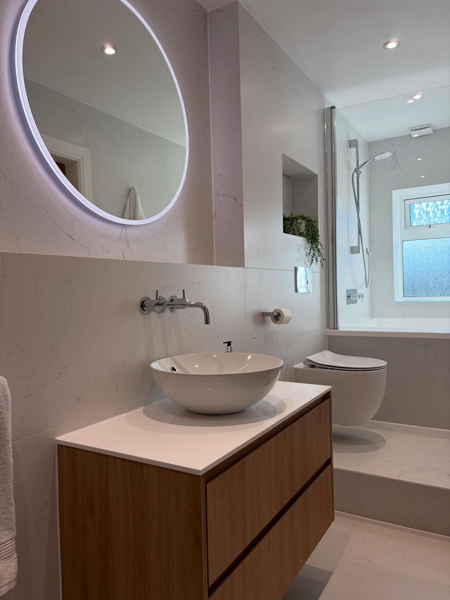 Bathroom renovation by CDM Plumbing in Renfrewshire